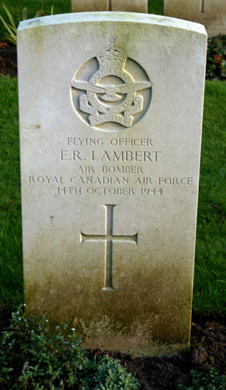F/O Edward Roger Lambert<br/><br /><br />died October 14th, 1944